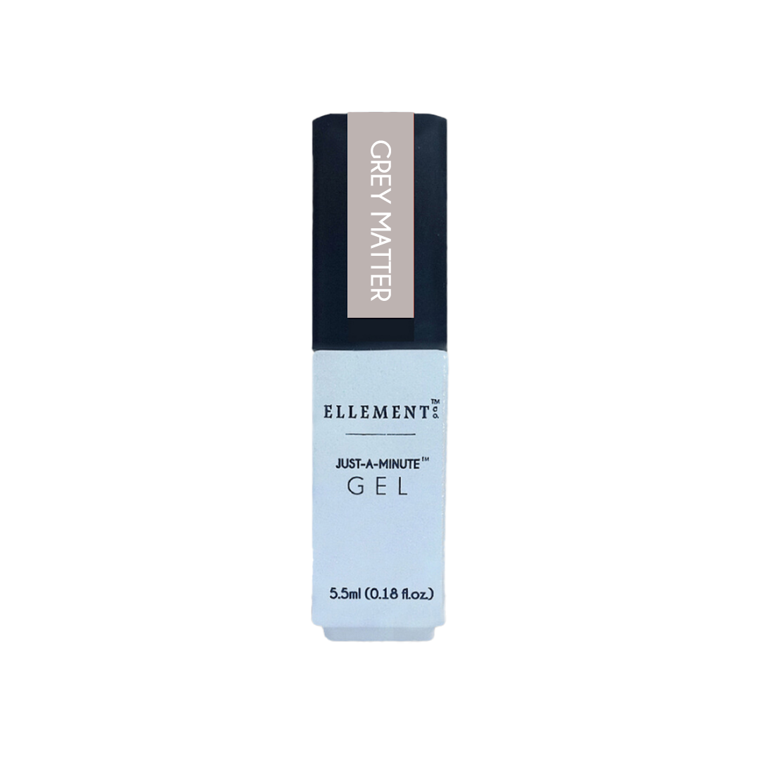 Grey Matter Gel Polish - Muted Neutral Grey Shade for Natural & Acrylic Nails, Streak-Free Finish, Flawless Shine