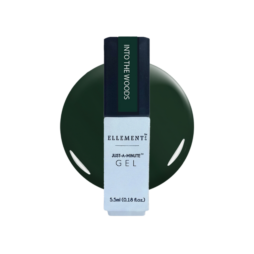Into The Woods Gel Polish – Deep Forest Green, Streak-Free Application, Suitable for All Nail Types