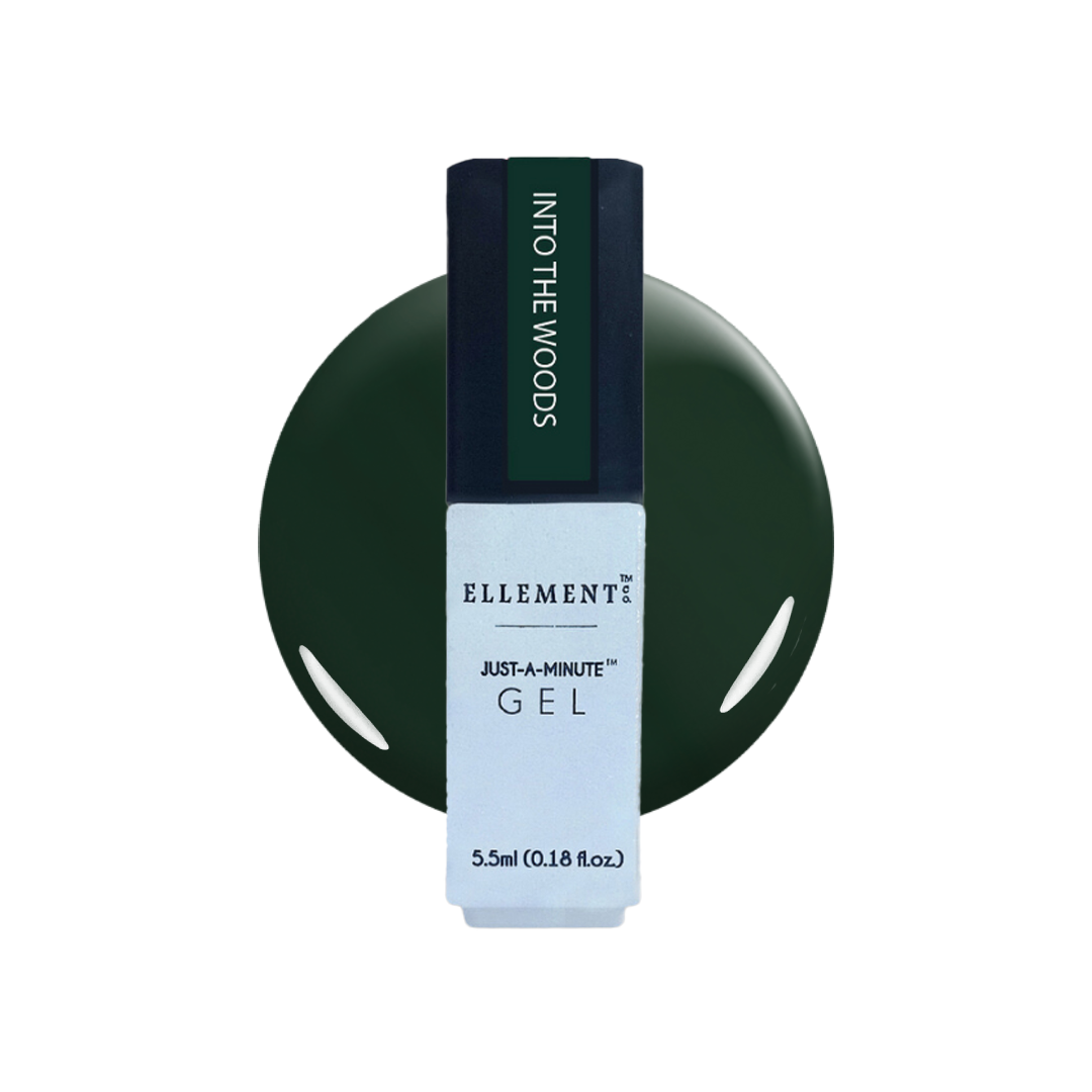 Into The Woods Gel Polish – Deep Forest Green, Streak-Free Application, Suitable for All Nail Types