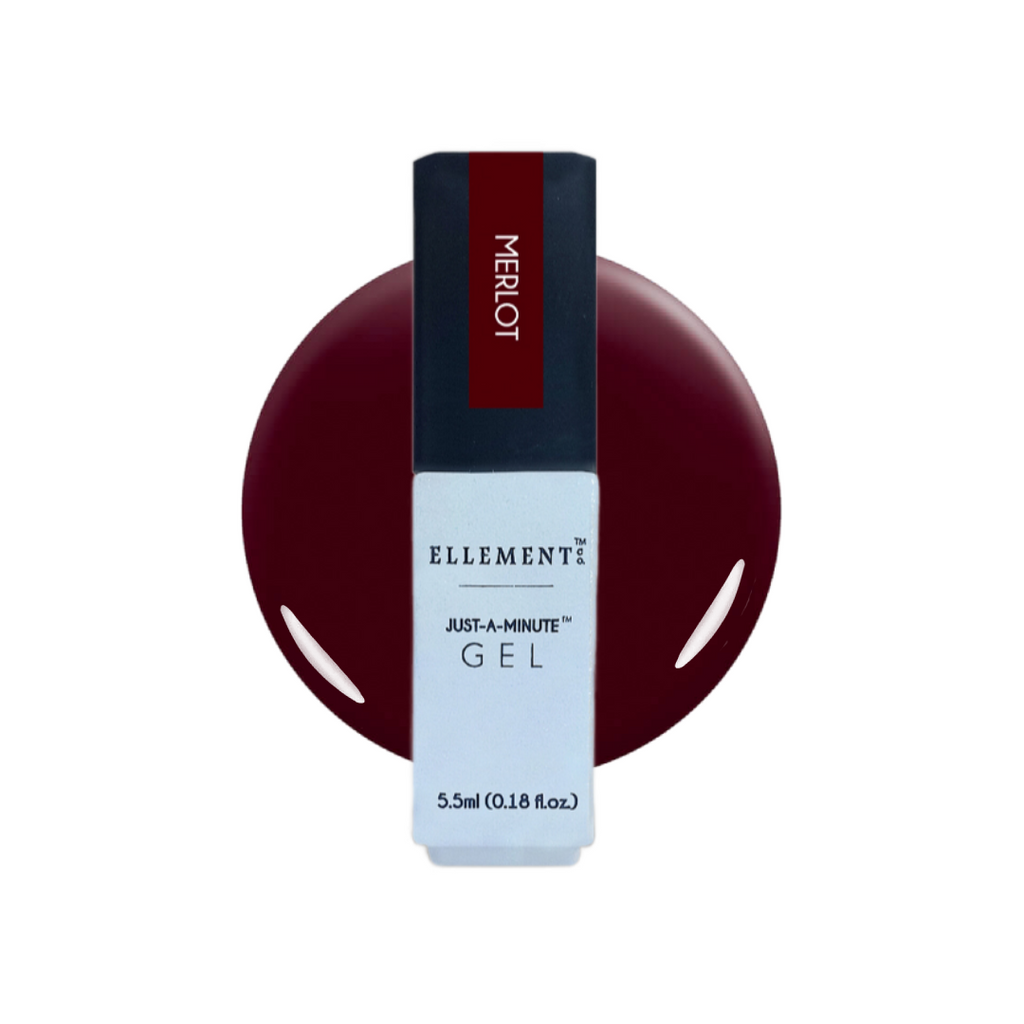 Merlot Gel Polish – Deep Maroon Nail Gel, Long-Lasting, Streak-Free, Suitable for Natural & Acrylic Nails
