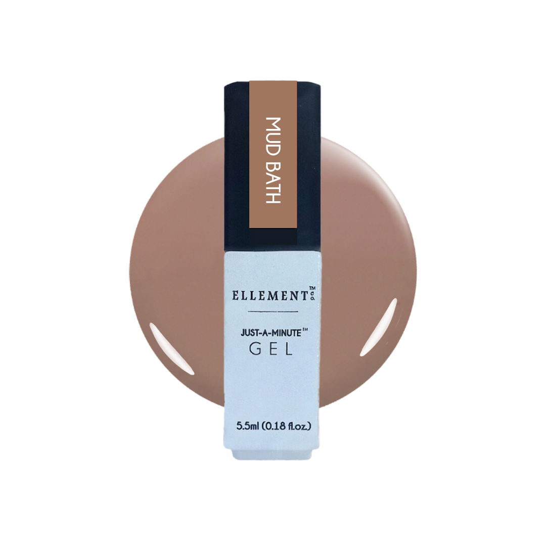 Mud Bath Gel Polish – Neutral Relaxing Color, Streak-Free Gel for Natural & Acrylic Nails, All Nail Types