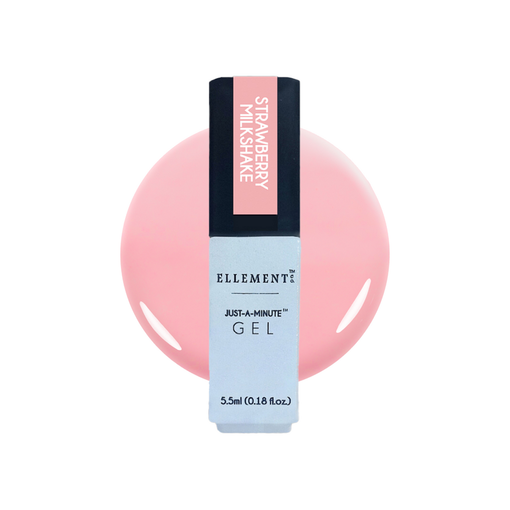 Strawberry Milkshake Gel Polish – Creamy Pink Shade, Streak-Free Application, Suitable for Natural & Acrylic Nails