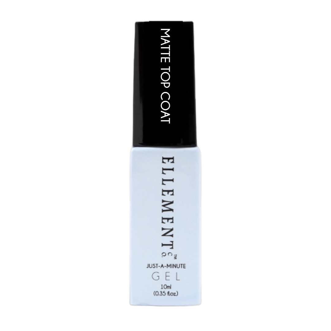 Matte Top Coat Gel Polish – Satin Finish, Wipe-Off Matte, Streak-Free, For Natural & Artificial Nails