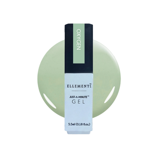 Oxygen Gel Polish – Soft Muted Green, Long-Lasting, Streak-Free, Suitable for Natural & Acrylic Nails