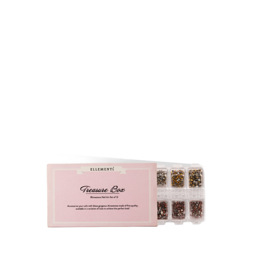 Rhinestones Set for Nails – 4 Metallic Colors (Silver, Gold, Rose Gold ...