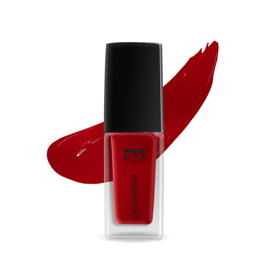 Rosewood Vegan Dark Red Nail Polish – Chip-Resistant, Non-Yellowing, Gel-Like Shine, Long-Lasting