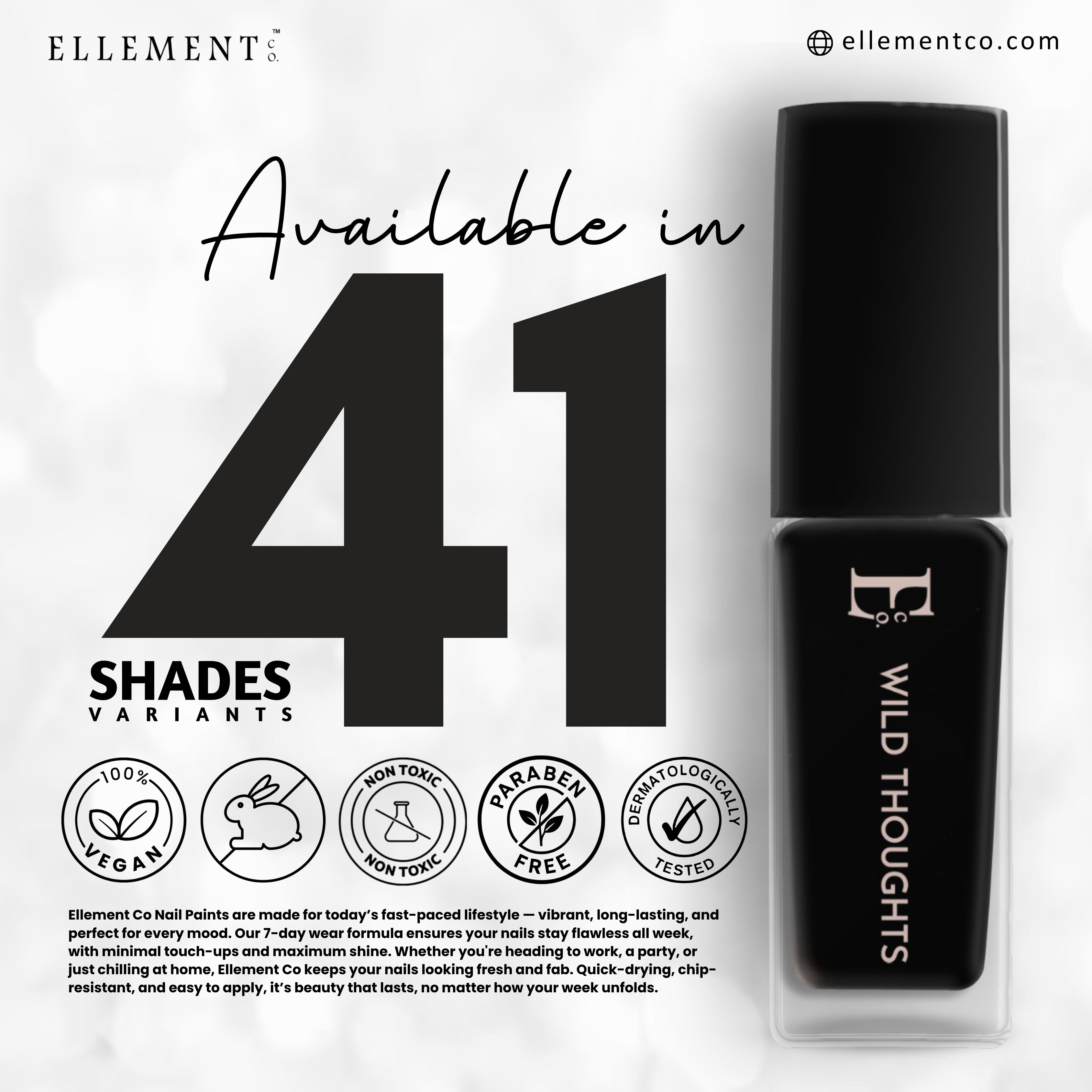 Wild_Thoughts_Vegan_Black_Nail_Polish_Chip-Resistant_Non-Yellowing_Gel-Like_Long-Lasting_Shine_in_mage_on_nails available in 41 shades