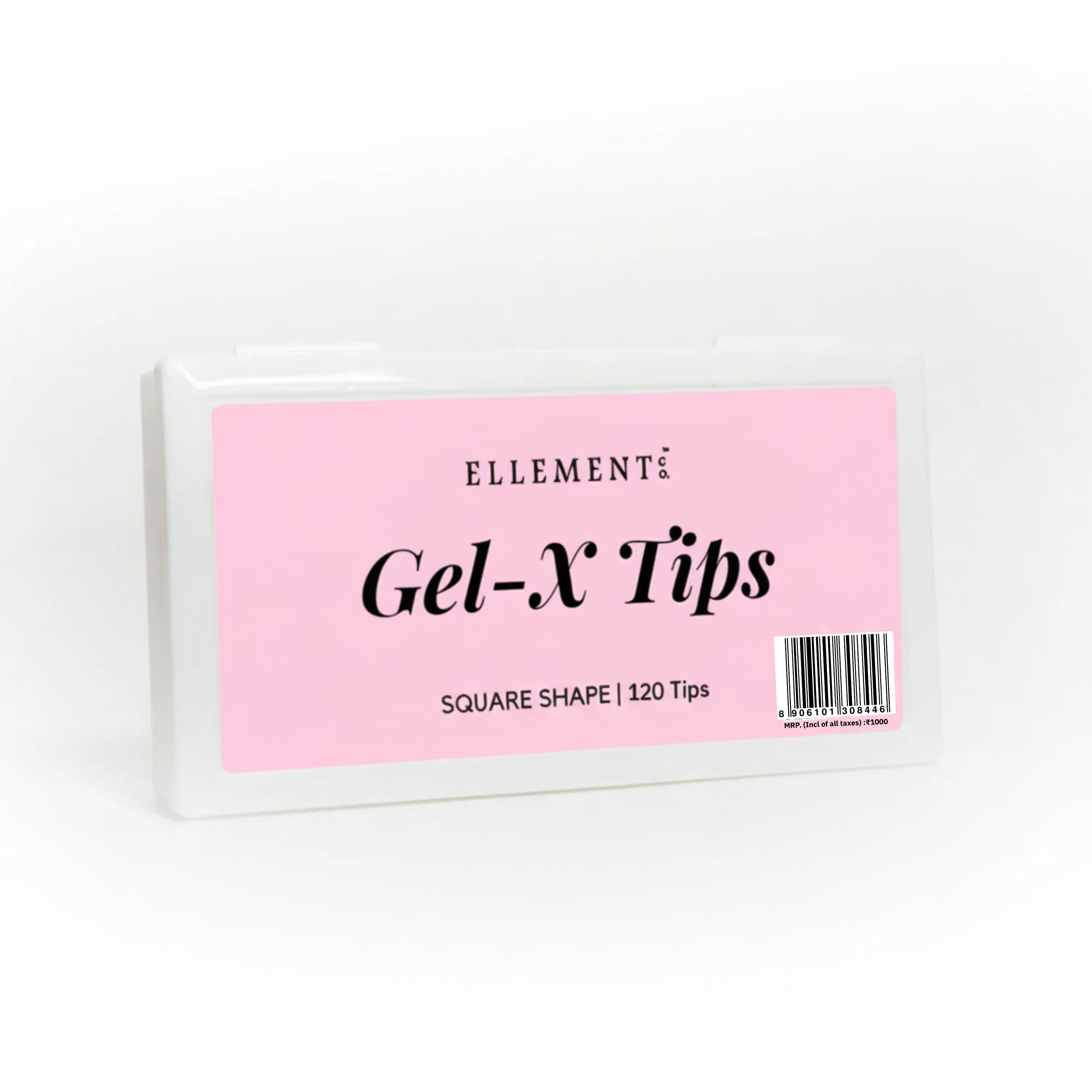 ellement co. gel x tips square shape 120 tips glue gel.