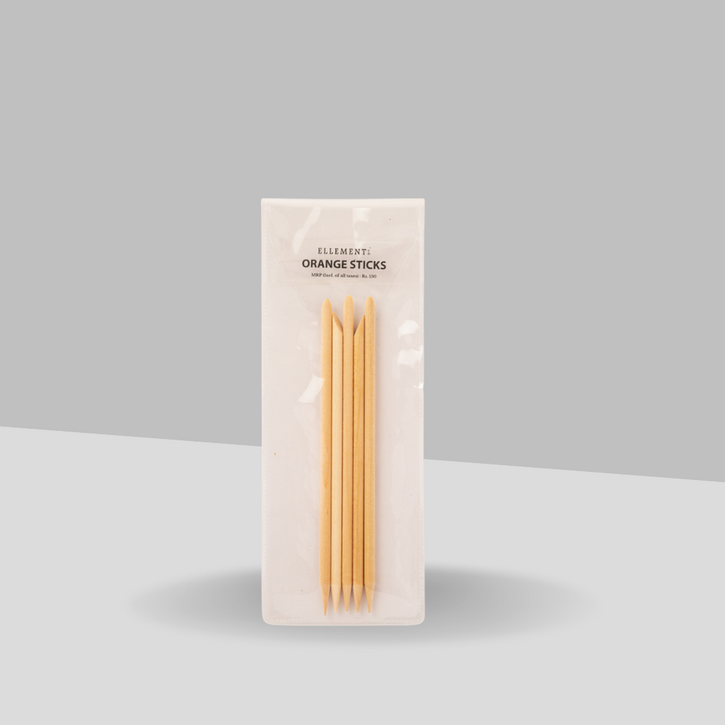 Orange Sticks for Nails – Set of 5 Wooden Cuticle Pushers and Nail Art Tools