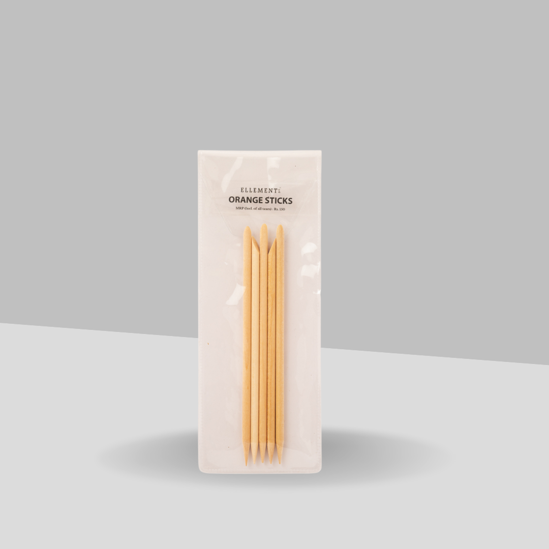 Orange Sticks for Nails – Set of 5 Wooden Cuticle Pushers and Nail Art Tools